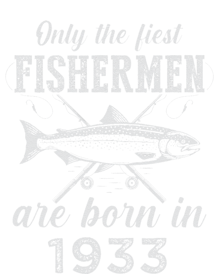 90 Year Old Fisherman Fishing Born In 1933 90th Birthday T-Shirt