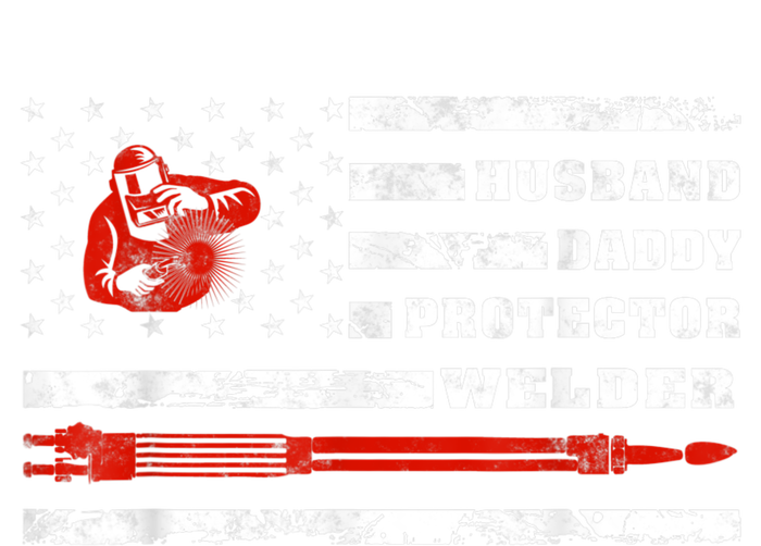 Vintage Retro Husband Daddy Protector Welder American Flag Mousepad