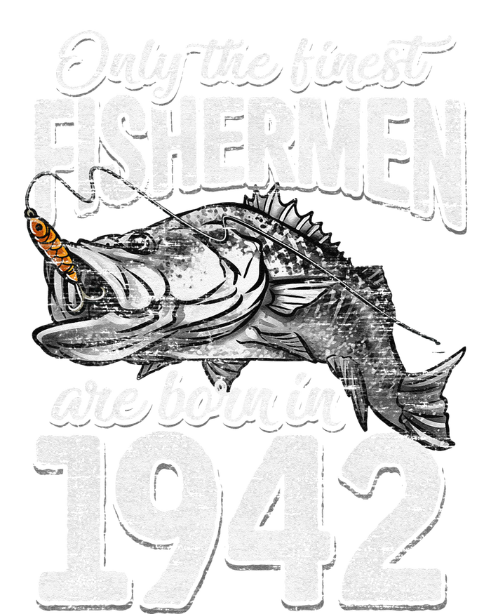 79 Years Old Fisherman Born In 1942 Fisherman 79th Birthday V-Neck T-Shirt