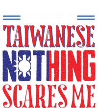 Vintage Wife Is Taiwanese Nothing Scares Me Taiwan Flag Cool Gift Ladies Essential Flowy Tank