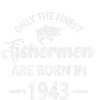 80 Year Old Fishing Fishermen Are Born In 1943 80th Birthday Poster