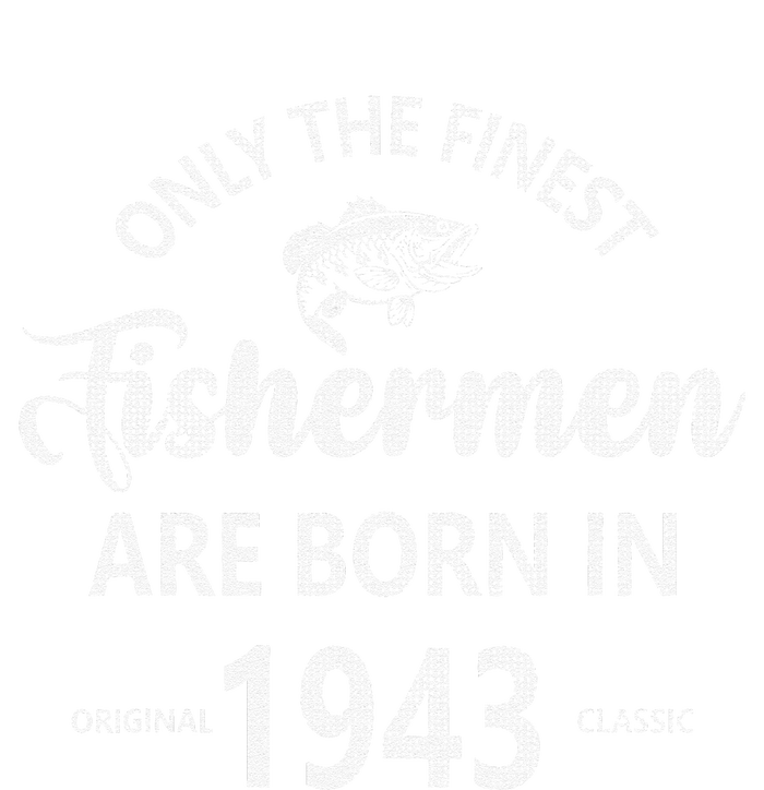 80 Year Old Fishing Fishermen Are Born In 1943 80th Birthday Poster