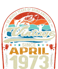 April 1973 Vintage 50th Birthday 50 Year Old Fishing Lovers Women's T-Shirt