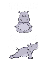 Yoga Inhale Exhale Funny Hippo Outfit Funny Gift Valucap Bio-Washed Visor