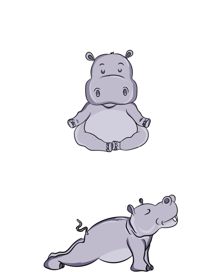 Yoga Inhale Exhale Funny Hippo Outfit Funny Gift Valucap Bio-Washed Visor