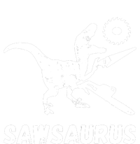 Sawsaurus Woodworker Dinosaurs Carpentry Trex Chainsaw Tie-Dye T-Shirt