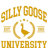 Silly Goose University Funny Goose On The Loose Funny Saying Metallic Star Ornament