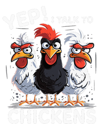 Yep I Talk To Chickens Funny Cute Zip Tote Bag