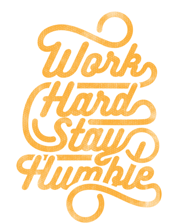 Work Hard And Stay Humble Vintage Distressed Style Funny Gift Women's V-Neck T-Shirt