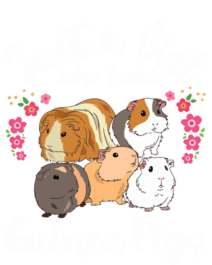 Kids Guinea Pig Just A Girl Who Loves Guinea Pigs Womens Cotton Relaxed Long Sleeve T-Shirt