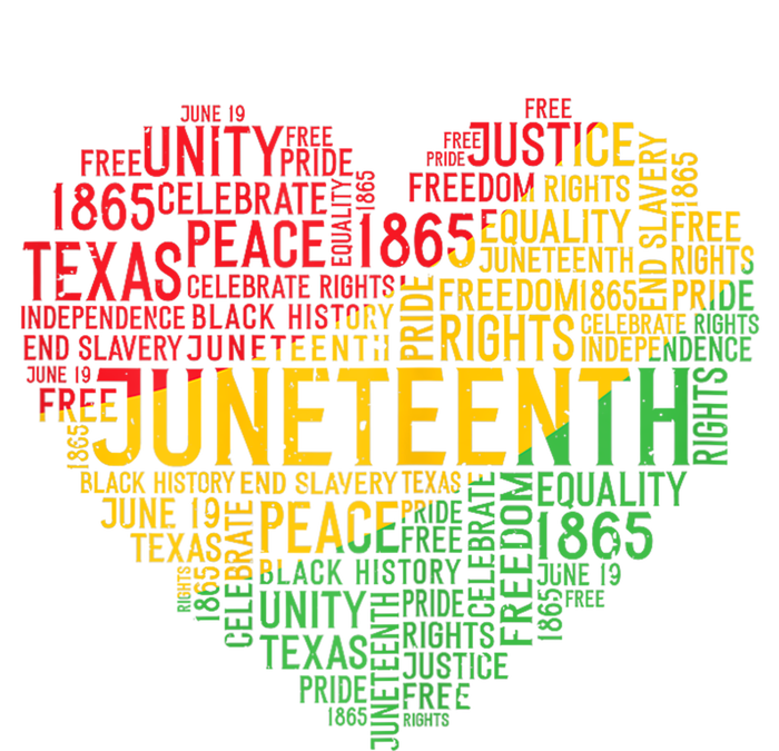 Juneteenth Heart Black History Afro American African Freedom Tall T-Shirt