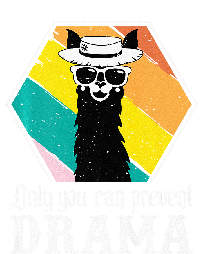 Funny Drama Llama Only You Can Prevent Drama Vintage Llama T-Shirt