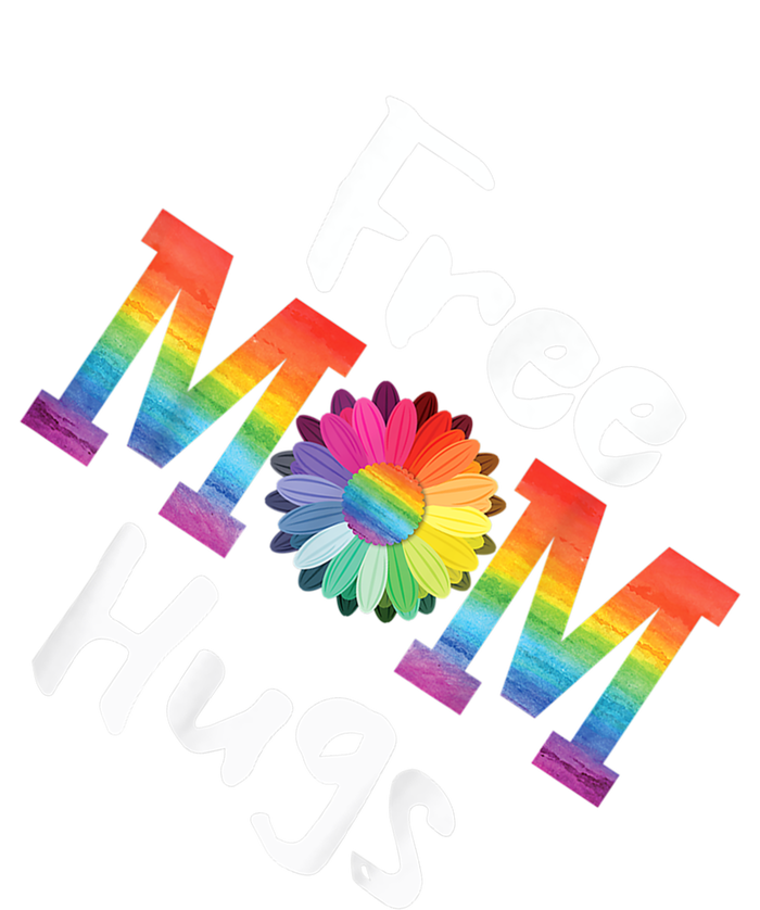 Free Mom Hugs Tee Lgbt Pride Parades Daisy Flower Gift Pom Pom 12in Knit Beanie