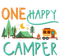 One Happy Camper First Birthday Camping Matching Cropped Pullover Crew