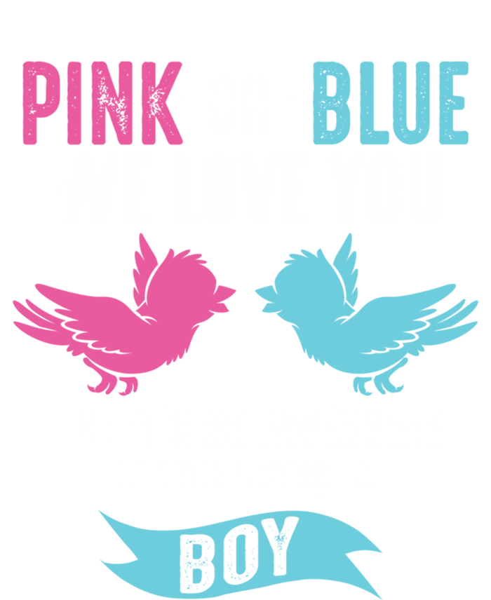 Funny Pink Or Blue We Love You Cute Gender Reveal Gift Tie-Dye Long Sleeve Shirt