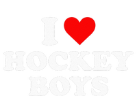 I Love Hockey Womens Funnel Neck Pullover Hood