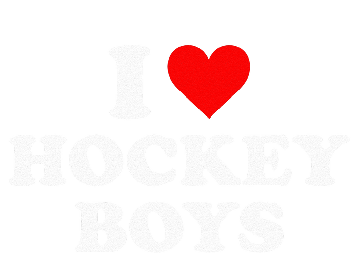 I Love Hockey Womens Funnel Neck Pullover Hood