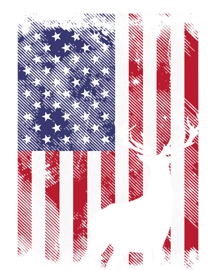 American Flag Deer Elk Hunting USA Patriotic Hunter Gift 16 in Basic Backpack