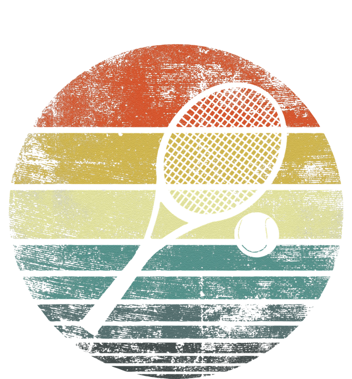 Tennis Player Gifts Retro Sunset Tennis Racquet & Ball Coach Kids Tie-Dye T-Shirt