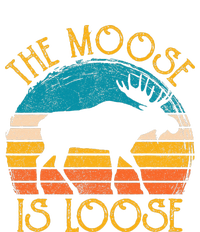 Funny Moose Is Loose Animal Apparel Cute Men Women Alaska T-Shirt