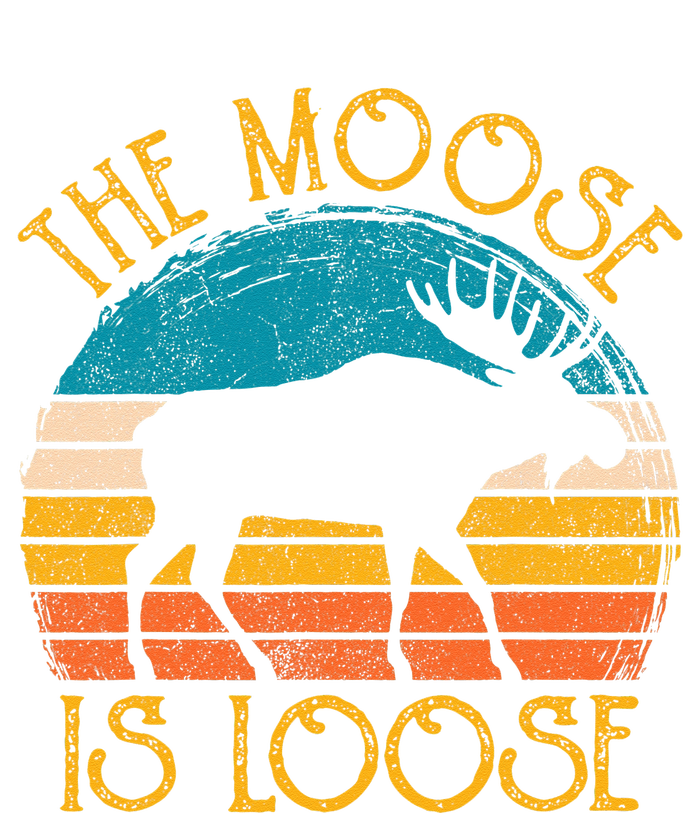 Funny Moose Is Loose Animal Apparel Cute Men Women Alaska T-Shirt