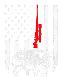 Patriotic American USA Flag Boar Hunting Wild Hog Hunter T-Shirt