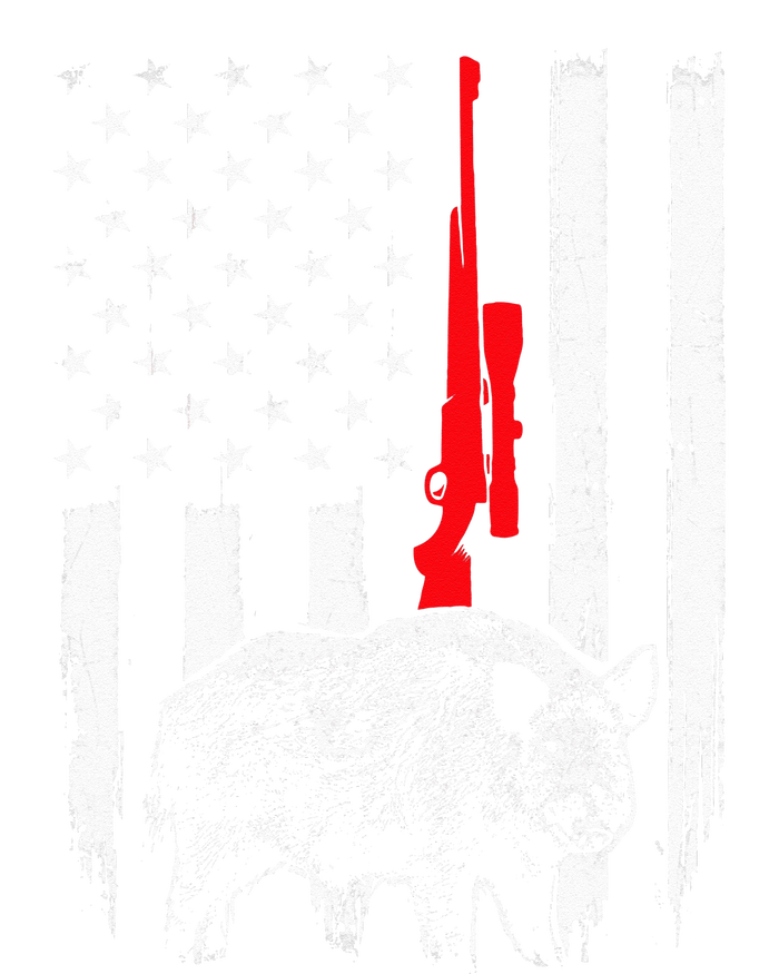 Patriotic American USA Flag Boar Hunting Wild Hog Hunter T-Shirt