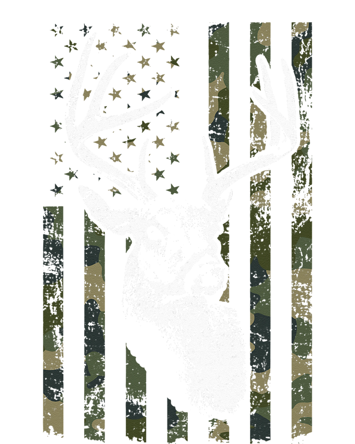 Whitetail Buck Deer Hunting USA Camouflage American Flag Kids Hoodie