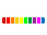 Gayness Loaded Pro Lgtbq Progress Bar Funny Uplifting Pride Gift Women's T-Shirt