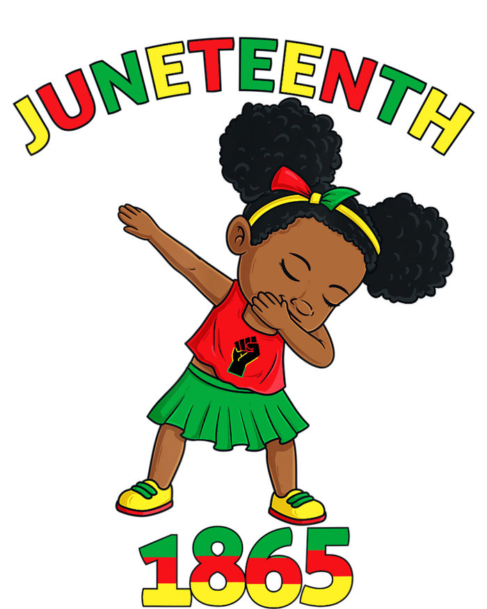 Dabbing Black Princess Juneteenth 1865 Brown Skin Girl T-Shirt