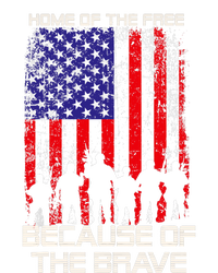 Home Of The Free Because Of The Brave Patriotic Veterans T-Shirt