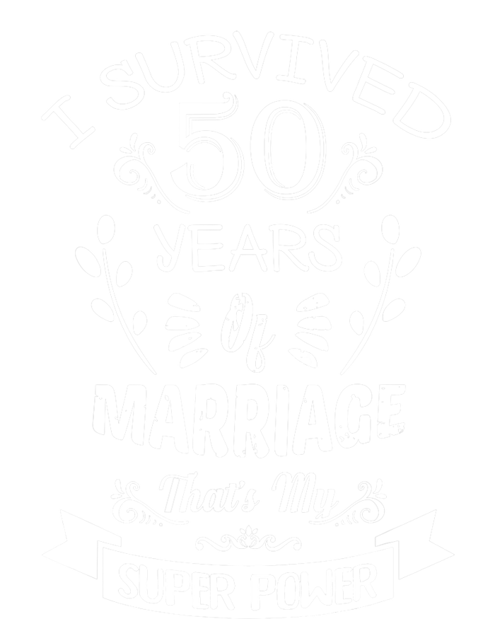 I Survived 50 Years Of Marriage Wedding Gift - Husband Wife Womens California Wash Sweatshirt