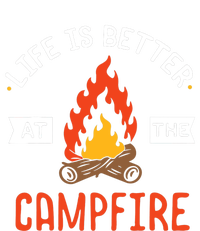 Life is better at the Campfire - Funny Camping & Camper Gift Toddler Fine Jersey T-Shirt