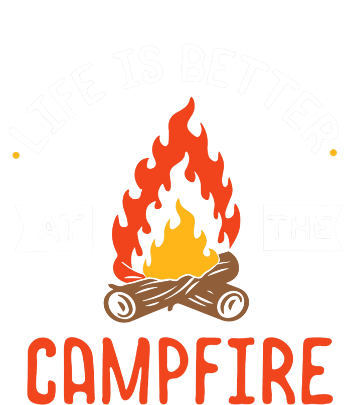 Life is better at the Campfire - Funny Camping & Camper Gift Toddler Fine Jersey T-Shirt