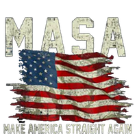 Make America Straight Again MASA US Distressed Flag Kids Long Sleeve Shirt