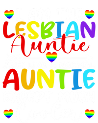 I Am The Lesbian Auntie Matching Pride Lgbt Heart Lesbian Funny Gift Premium T-Shirt