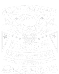 Awesome Dads Have Tattoos and Beards Performance Long Sleeve Polo