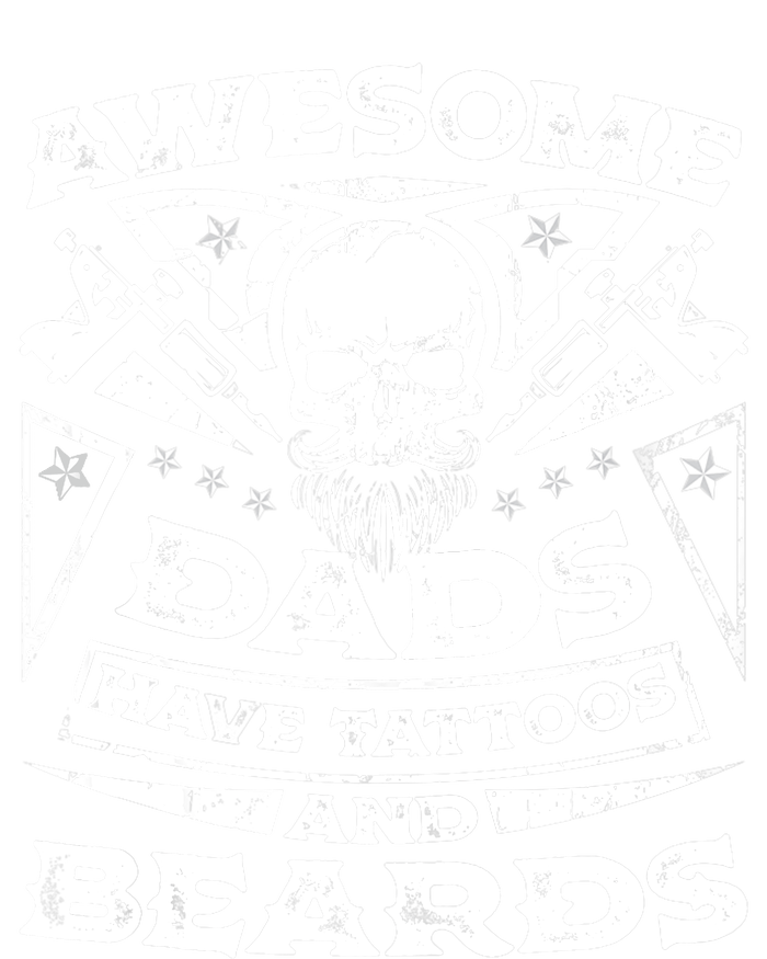 Awesome Dads Have Tattoos and Beards Performance Long Sleeve Polo