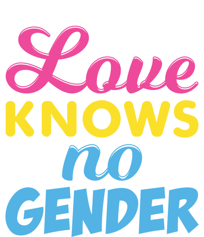 Love Knows No Gender Pan Pride Pansexual Flag Gift Women's T-Shirt