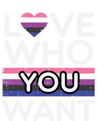 Love Who You Want Genderfluid Pride Flag Lgbtq Great Gift T-Shirt