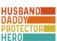 Retro Husband Daddy Protector Hero Fathers Day For Dad Womens Cotton Relaxed Long Sleeve T-Shirt