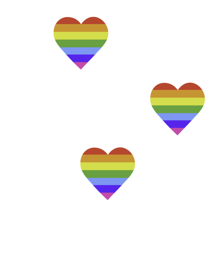 Love Who You Want Rainbow Pro Gay Hu Equality Gift T-Shirt