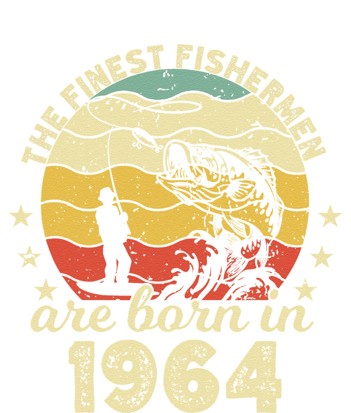 Birthday The Finest Fisherman Are Born In 1964 Fishing Premium Hoodie