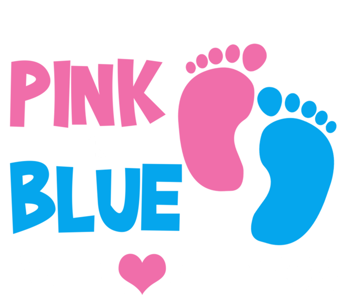 Pink Or Blue We Love You Gender Reveal Gift Women's Racerback Tank