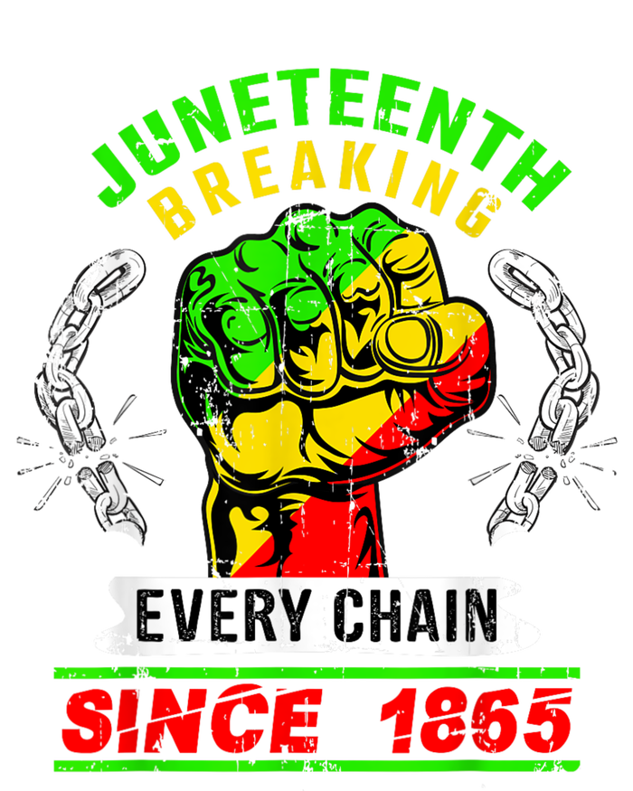 Juneteenth Breaking Every Chain Since 1865 African American Dry Zone Grid Polo