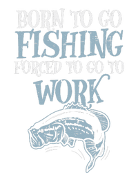 Born Fishing Forced Work Funny Bass Fish Fisherman Dad Youth Performance Sprint T-Shirt