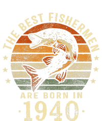 Best Fishermen Are Born In 1940 83rd Birthday Fishing Gifts Women's Knotted Racerback Tank