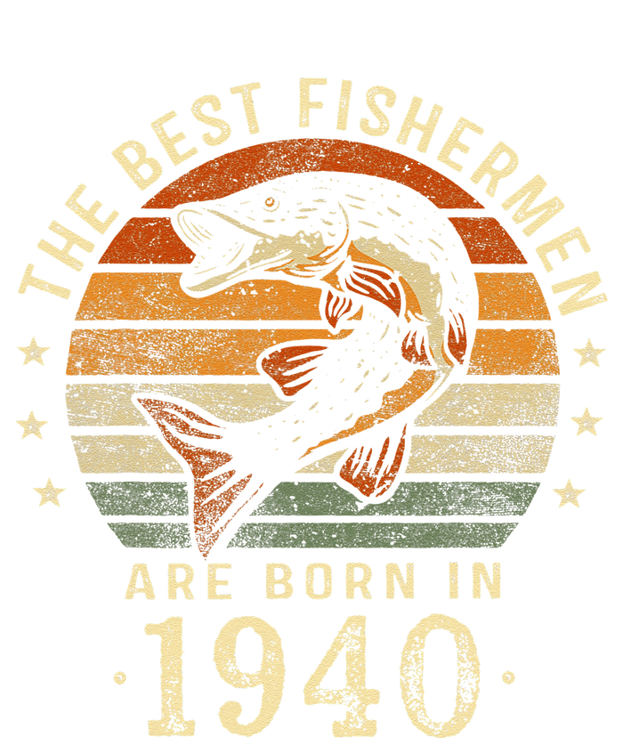 Best Fishermen Are Born In 1940 83rd Birthday Fishing Gifts Women's Knotted Racerback Tank