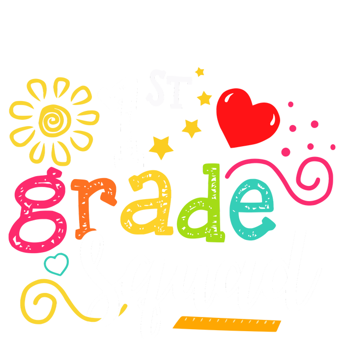 First Grade Squad Student Teacher Gift Back To School Youth Performance Sprint T-Shirt