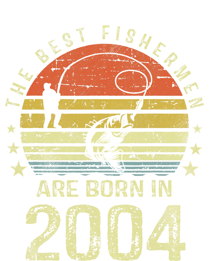 Best Fishermen Are Born In 2004 17th Birthday Fishing Gift T-Shirt